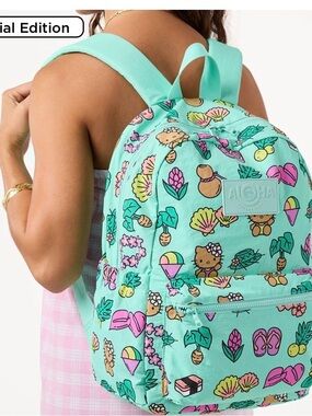 ALOHA Collection X Hello Kitty Hawaii Print Backpack. Only sold in Hawaii